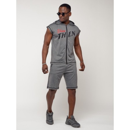 Male tracksuit, size 52-54, gray color-1