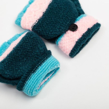 Mitten mittens children's minku, 14 cm, central green-2