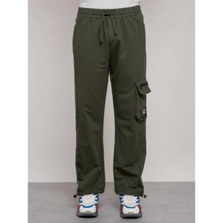 Sports male pants, size 48, khaki color-7