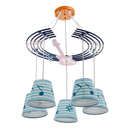 Chandelier 86205/5 E27 40W Blue 59x54x27-107 cm Bayerlux