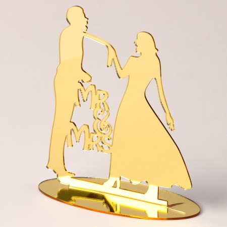 Topper "newlyweds", color gold
