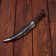 Black knife in a case (pattern) plastic, 28 cm