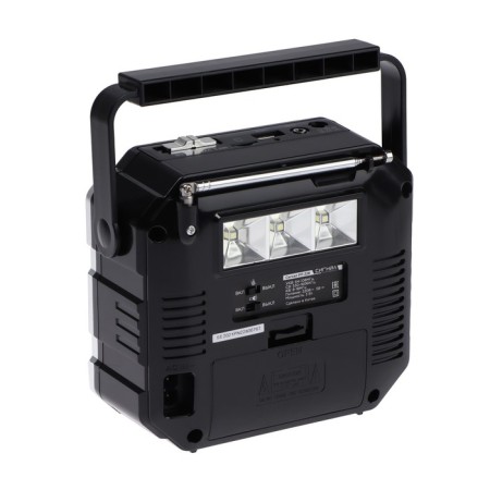 Radio receiver "RP-228", 220V, battery 1200 mAh, USB, SD, black-3