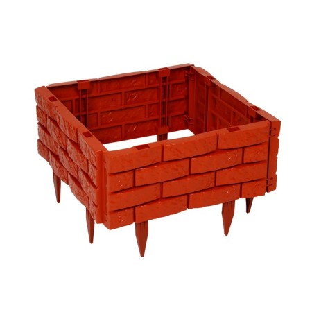 Plastic bed, 4 sections, 45 × 45 × 20 cm, terracott