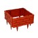Plastic bed, 4 sections, 45 × 45 × 20 cm, terracott