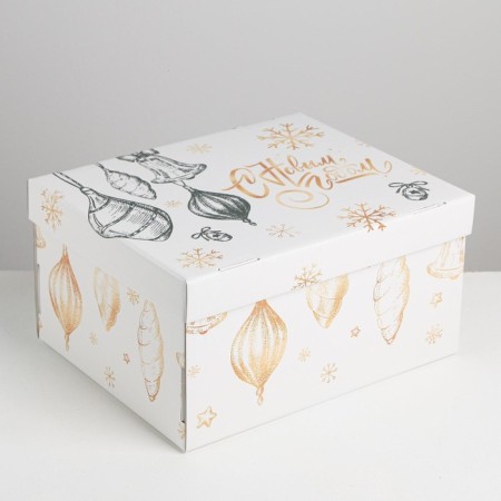 Folding box "New Year", 31.2 x 25.6 x 16.1 cm, New Year-3