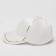 Women's cap Minaku with a gold contour white color, rr 56-58