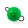 Cargo Cheburashka painted collapsible Yaman 10 pcs., 3 g, green
