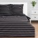 Bedding Ethel Duet Black Stripes 143x215 cm-2pcs, 220x240 cm, 70x70cm-2pcs, 100% cotton, trunks
