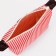 Cosmetic bag with lightning, red color