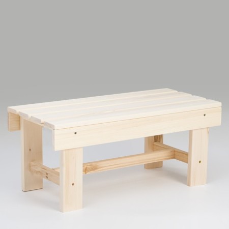 The bench is low, the platband, linden "Dobroparov", 70 × 33 × 30 cm