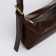 Bag Women's Baget with zipper, brown color