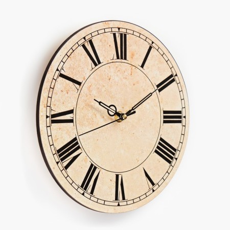Wall clock, series: interior, discrete move, d-23.5 cm-4