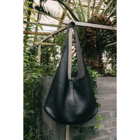 Women's bag on magnet Textura, large size, black color-8