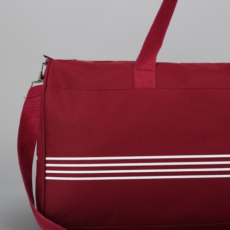 Sports bag, lightning department, long belt, burgundy color-3