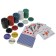 Poker, set for the game (maps 2 decks, chips 200 pcs.), Without a face value, 60 x 90 cm