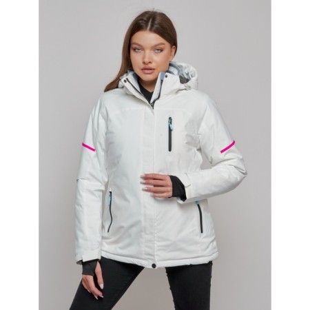 Ski jacket female, size 44, white color-1