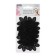 Knitted elements "Flowers", D = 4.5 cm, 10 pcs, black color
