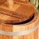 Oak tube, 5l, stainless hoop, with a lid, with a nest