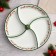 Ceramic "Christmas tree", 25 cm, white color