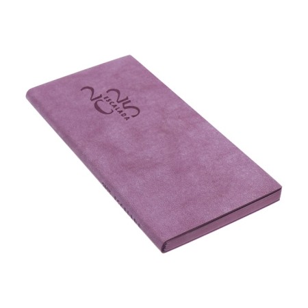 The weekly dated 2025, 80x165 mm, 64 sheets of Escalada, soft leather cover, pancake embossing, block 70 g/m², lilac-2