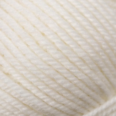 Yarn "Narodnaya" 30% wool, 70% acrylic volume 220m/100g (01-white)-3