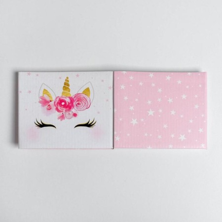 Gift folding box, packaging, “unicorn”, 10 x 12 x 12 cm-3