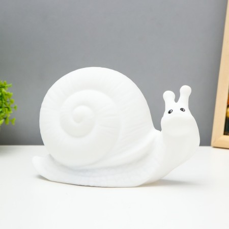 Nightnight "Snail" LED RGB USB AKB White 9x22x16cm Risalux