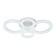 Ceiling light ESCADA, 10281/4LED. 1x126W, LED, 8342LM, 3000/4000/6500K, 620x620x125 mm, white color