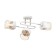 Snovellah chandelier 3he27 40W white-gold 53x26x27 cm Bayerlux