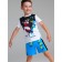 Set for a boy: T -shirt, shorts, height 110 cm