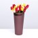 Carrying cone to flowers, chocolate 10 x 14 x 30 cm