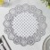 A set of openwork shade "Blooms", 4 pcs, 30 × 30 cm, silver color