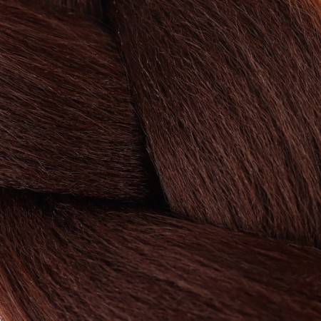 Zumba Kanecalon is monophonic, corrugated, 60 cm, 100 g, chocolate color (#AY4)-5