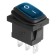 Klavichny switch 250V 6A (3C) On-OFF Blue with Mini backlight moisture protection Rexant