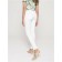 Women's jeans with a high landing CONTE ELEGANT SKINNY, size XS, color White