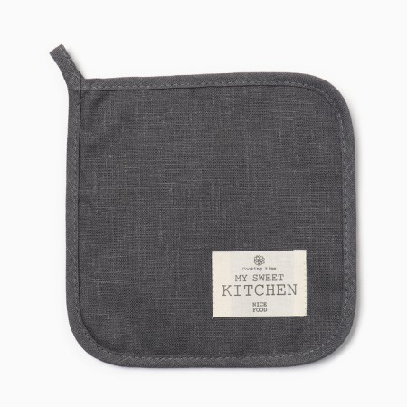 Ethel Grey Eco Light Grey, 19x19 cm, 100% flax, 245 g/m2-1