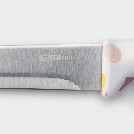 Knot Comeland Sparkle Dolyana Kitchen, blade 12.5 cm, white color-3