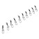 Twal with a fastener Namazu Pro Rolling Ribbed Swvel, Carbon, Size 3. Test-57 kg
