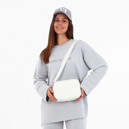 Female bag Textura, small size, white color-9