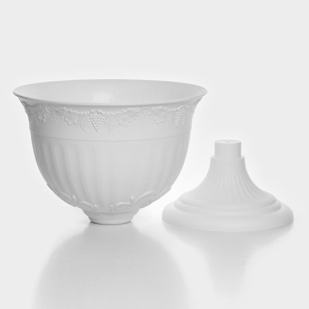 Street Kashpo on the leg "Angara", 8 l, the color is white-4
