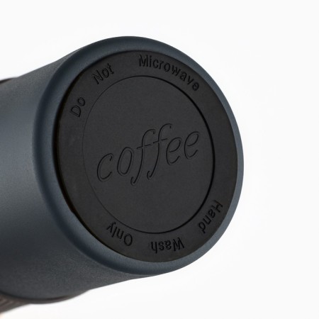 Thermal engine with the Mode Forrest button, 380 ml, the color is gray, retains heat of 6-8 hours-6