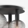 Ceiling light MayToni Mod268CL-03B, 3CHE14, 40W, 53.5x46x38.5 cm, black color black