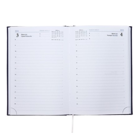 Dated 2024 diary A5 168 Vivevella sheets, purple dark-8