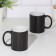 Sublimation mug, chameleon, ceramic with a logo, black color, volume 320 ml