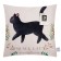 Pillowess Decorative Ethel "Black Cat" 40x40 cm, polyester, velor