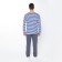 Male vest with combing, the color is blue, size 56-58