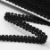 Decorative braid "Chanel", 8 mm, 10 ± 1 m, black color