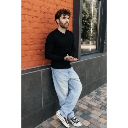 Jumper male ise, size 56, black color-6