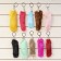 Fluffy on the ring "Color tail" mix 12 cm
